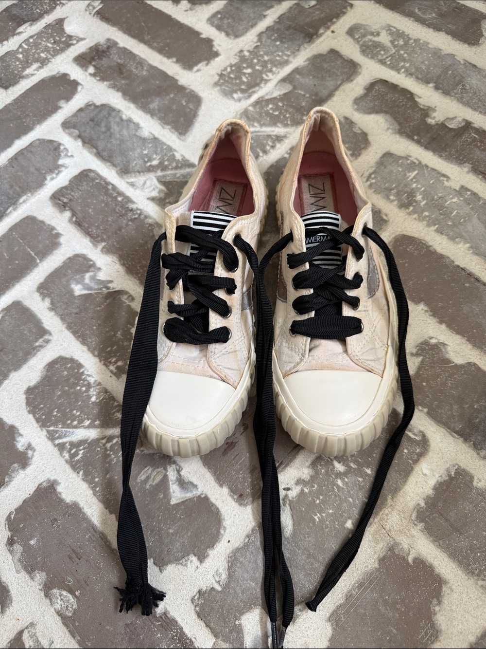 Zimmermann Ribbon Lace Low-Top Sneakers 37
